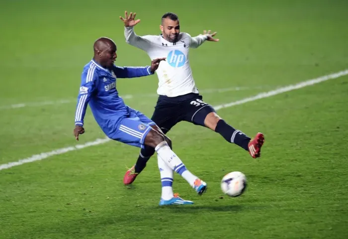 Framed Print : Demba Ba Scores Second Stunning Goal Against Tottenham Hotspur at Stamford Bridge (8th March 2014) Framed Print : Demba Ba Scores Second Stunning Goal Against Tottenham Hotspur at Stamford Bridge (8th March 2014)