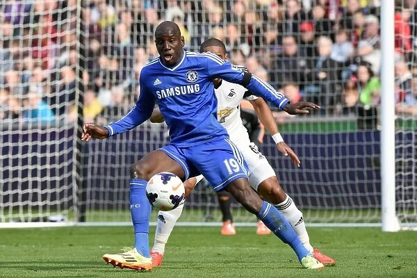 Demba Ba's Thrilling Performance: Swansea City vs. Chelsea, Barclays Premier League, Liberty Stadium (13th April 2014)