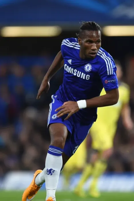 Framed Print : Didier Drogba: In Action for Chelsea against NK Maribor in Champions League Group G (October 21, 2014) Framed Print : Didier Drogba: In Action for Chelsea against NK Maribor in Champions League Group G (October 21, 2014)