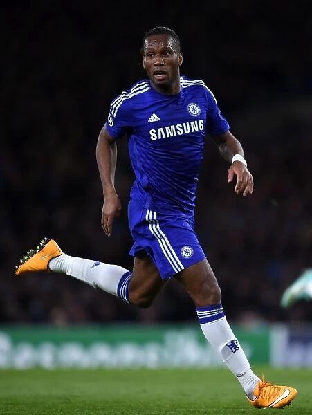 Didier Drogba in Action: Chelsea vs. NK Maribor, Champions League (Group G, 21st October 2014)