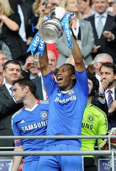 Didier Drogba's FA Cup Triumph: Chelsea's Victory Celebration (2010) - vs. Portsmouth
