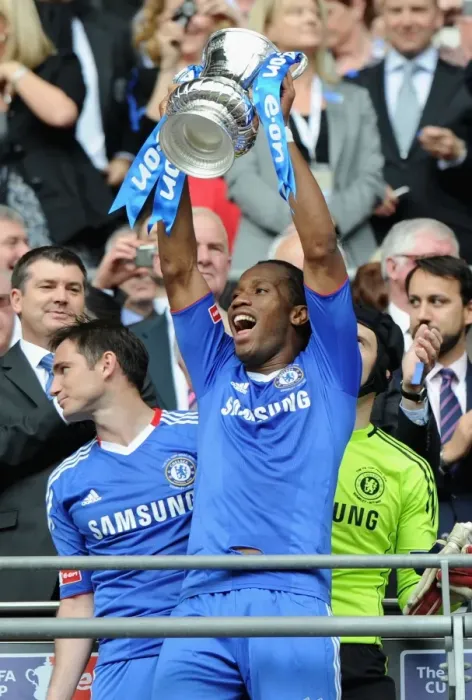 Framed Print : Didier Drogba's FA Cup Triumph: Chelsea's Victory Celebration (2010) - vs. Portsmouth Framed Print : Didier Drogba's FA Cup Triumph: Chelsea's Victory Celebration (2010) - vs. Portsmouth