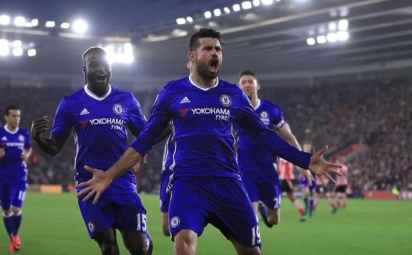 Diego Costa's Brace: Chelsea's Triumph at Southampton's St Marys Stadium (Premier League)