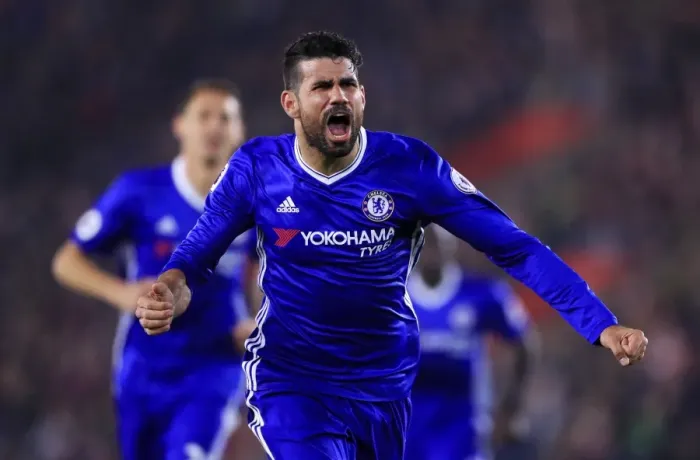 Framed Print : Diego Costa's Brace: Chelsea's Victory at Southampton's St Marys Stadium (Premier League)