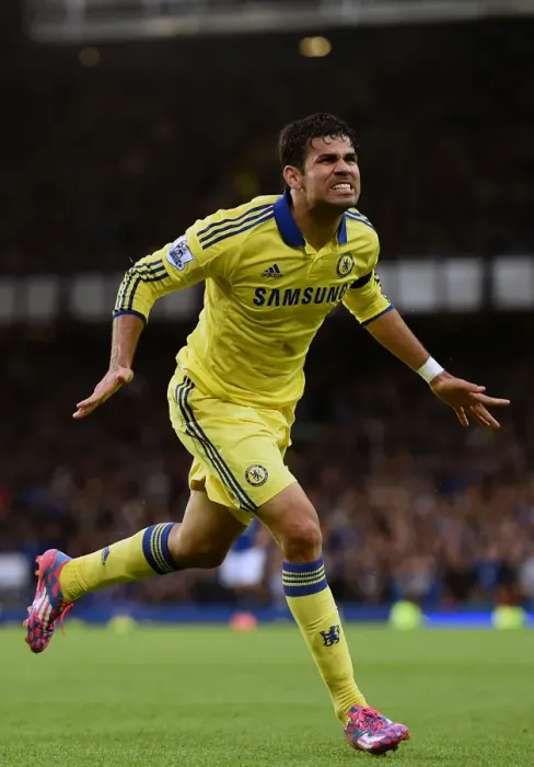 Framed Print : Diego Costa's Six-Goal Onslaught: Chelsea's Unforgettable Victory Over Everton at Goodison Park (BPL 2014)