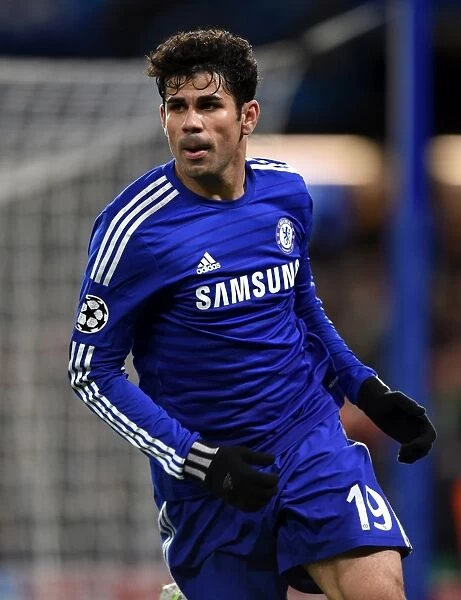 Diego Costa's Stamford Bridge Glory: Chelsea's Victory Over Sporting Lisbon in the UEFA Champions League (10th December 2014)