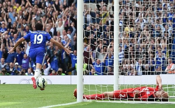 Diego Costa's Thrilling Debut: Chelsea's First Goal vs. Leicester City (August 23, 2014)