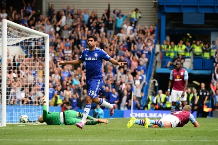 Framed Print : Diego Costa's Thrilling Stamford Bridge Debut Goal: Chelsea vs. Aston Villa (September 27, 2014) Framed Print : Diego Costa's Thrilling Stamford Bridge Debut Goal: Chelsea vs. Aston Villa (September 27, 2014)