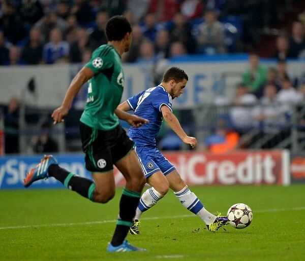 Eden Hazard Scores Chelsea's Third Goal: Schalke 04 vs. Chelsea, UEFA Champions League (22nd October 2013)