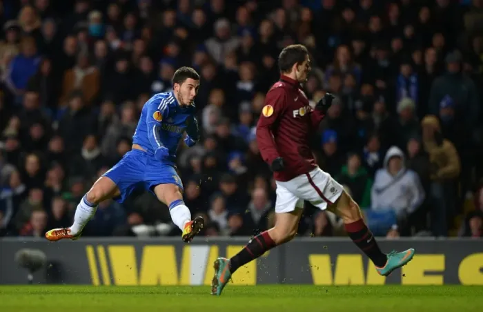 Framed Print : Eden Hazard Scores First Goal for Chelsea: Europa League Victory over Sparta Prague (February 22, 2013) Framed Print : Eden Hazard Scores First Goal for Chelsea: Europa League Victory over Sparta Prague (February 22, 2013)