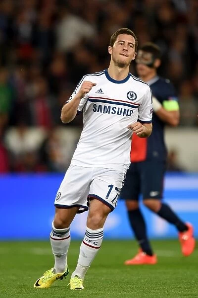 Eden Hazard Scores Penalty: Chelsea Takes Early Lead Against Paris Saint-Germain in Champions League Quarterfinal (April 2nd, 2014)
