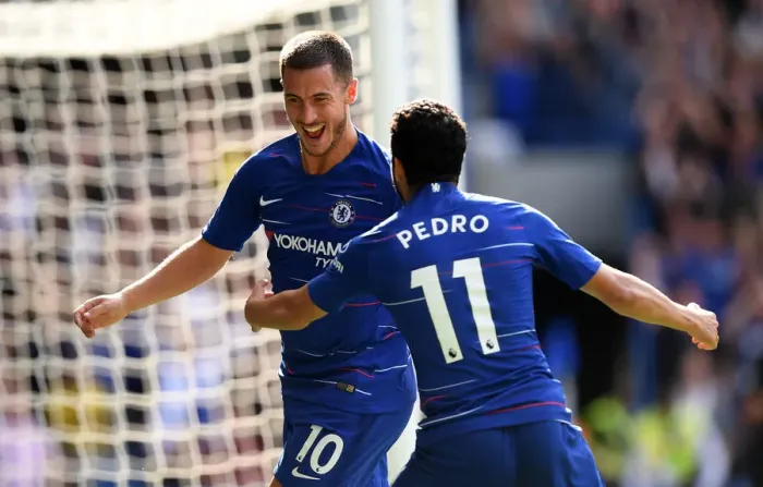 Framed Print : Eden Hazard Scores His Second: Chelsea's Victory Over Cardiff City Framed Print : Eden Hazard Scores His Second: Chelsea's Victory Over Cardiff City