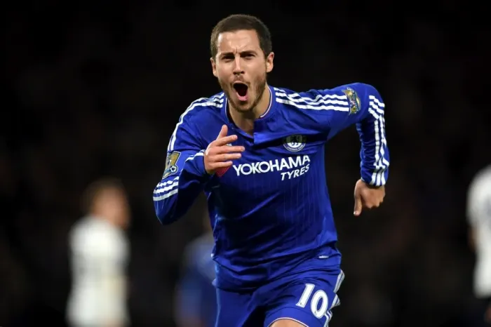 Framed Print : Eden Hazard's Brilliant Double: Chelsea's Triumph Over Tottenham Hotspur in the 2015-16 Premier League Framed Print : Eden Hazard's Brilliant Double: Chelsea's Triumph Over Tottenham Hotspur in the 2015-16 Premier League