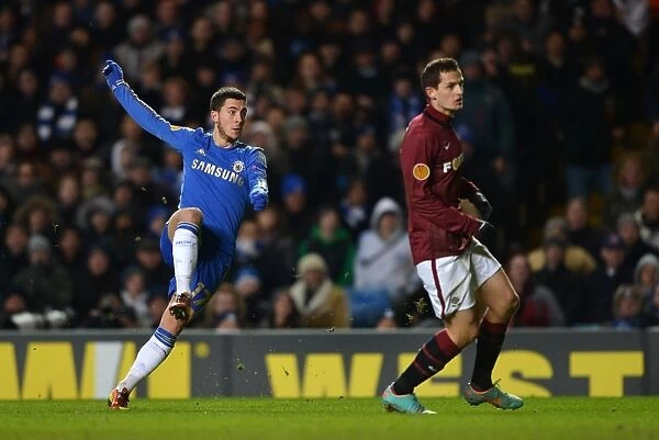 Eden Hazard's Historic First Goal: Chelsea's Europa League Victory Over Sparta Prague (February 22, 2013) - Stamford Bridge