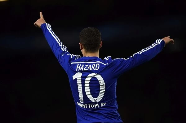 Eden Hazard's Thrilling Goal Celebration: Chelsea vs. NK Maribor in Champions League (21st October 2014)