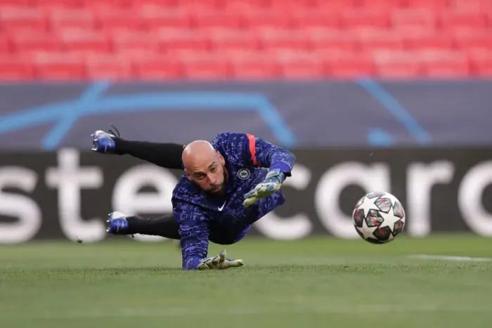 Framed Print : FC Porto vs. Chelsea FC - Willy Caballero in Quiet UEFA Champions League Quarterfinal at Empty Estadio Ramon Sanchez Pizjuan Framed Print : FC Porto vs. Chelsea FC - Willy Caballero in Quiet UEFA Champions League Quarterfinal at Empty Estadio Ramon Sanchez Pizjuan