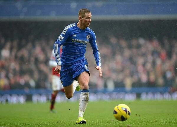 Fernando Torres in Action: Chelsea vs. Arsenal, Premier League Showdown at Stamford Bridge (January 20, 2013)