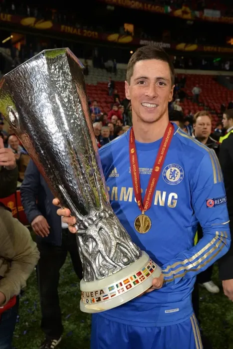 Framed Print : Fernando Torres Europa League Triumph: Chelsea's Victory Celebration vs. Benfica (May 16, 2013, Amsterdam Arena) Framed Print : Fernando Torres Europa League Triumph: Chelsea's Victory Celebration vs. Benfica (May 16, 2013, Amsterdam Arena)