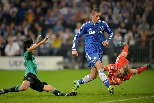 Fernando Torres Scores Chelsea's Second Goal: Schalke 04 vs. Chelsea, UEFA Champions League - Group E, Veltins-Arena (22nd October 2013)