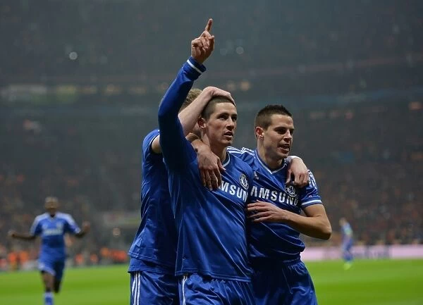 Fernando Torres's Stunner: Chelsea's Opening Goal in Galatasaray's Turk Telekom Arena - UEFA Champions League Round of 16 (26th February 2014)