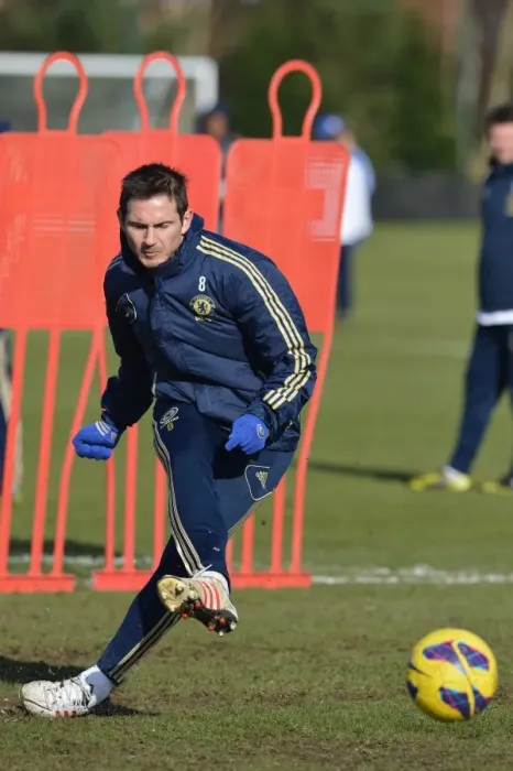Framed Print : Frank Lampard Conducting Chelsea Training at Cobham Ground, February 2013 Framed Print : Frank Lampard Conducting Chelsea Training at Cobham Ground, February 2013