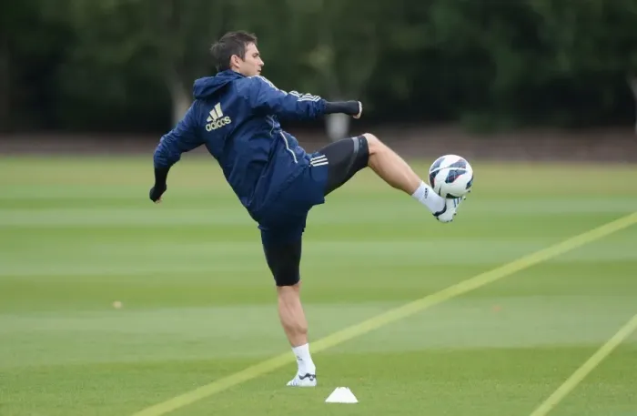 Framed Print : Frank Lampard Leading Chelsea FC Training at Cobham Ground, 2012 Framed Print : Frank Lampard Leading Chelsea FC Training at Cobham Ground, 2012