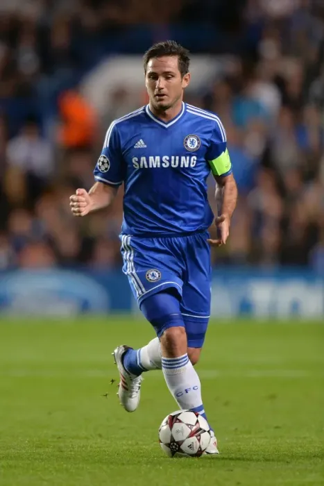 Framed Print : Frank Lampard Leads Chelsea Against FC Basel in Champions League Group E (18th September 2013)