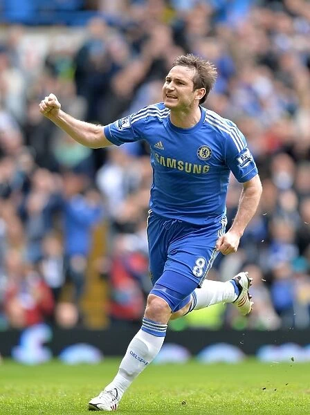 Frank Lampard's Double Joy: Scoring Chelsea's Second Goal Against Swansea City (April 28, 2013)