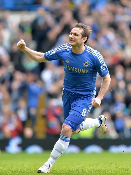 Framed Print : Frank Lampard's Double Joy: Scoring Chelsea's Second Goal Against Swansea City (April 28, 2013)