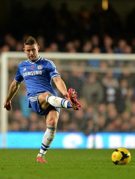 Gary Cahill in Action: Chelsea vs. West Bromwich Albion, Barclays Premier League (November 9, 2013)
