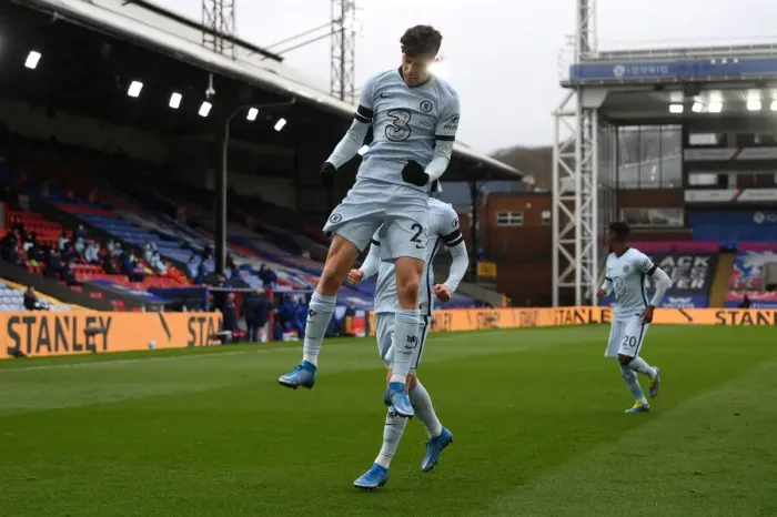 Framed Print : Havertz Scores First Goal in Empty Selhurst Park: Crystal Palace vs. Chelsea, Premier League, April 2021 Framed Print : Havertz Scores First Goal in Empty Selhurst Park: Crystal Palace vs. Chelsea, Premier League, April 2021