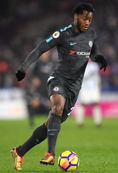 HUDDERSFIELD, ENGLAND - DECEMBER 12: Michy Batshuayi of Chelsea in action during the Premier League match between