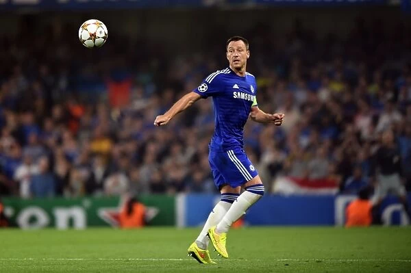John Terry in Action: Chelsea vs. Schalke 04, 2014 Champions League at Stamford Bridge