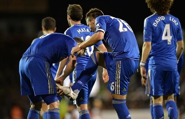 John Terry and Frank Lampard: Celebrating Chelsea's Second Goal Against Fulham (April 17, 2013)