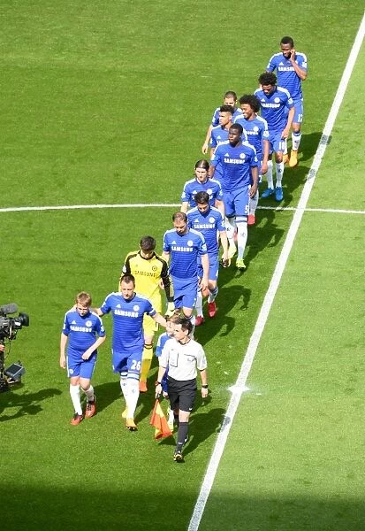 John Terry Leads Chelsea Out at Stamford Bridge: Premier League Clash Against Liverpool 2014-2015