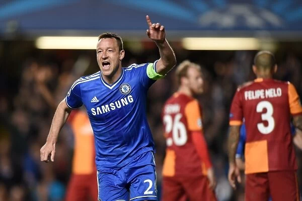 John Terry's Euphoric Reaction to Gary Cahill's Goal: Chelsea's UEFA Champions League Victory (18th March 2014)