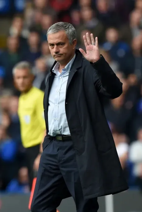Framed Print : Jose Mourinho Leads Chelsea at Stamford Bridge: October 2015 Barclays Premier League Clash Against Aston Villa