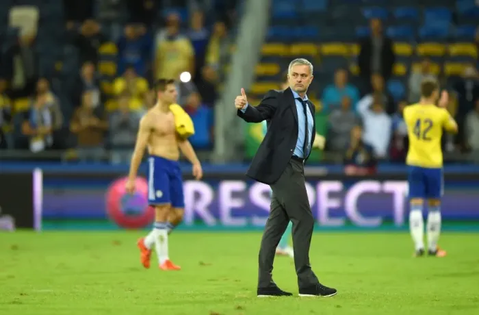 Framed Print : Jose Mourinho's Triumphant Reaction to Chelsea's UEFA Champions League Victory over Maccabi Tel Aviv (November 2015) Framed Print : Jose Mourinho's Triumphant Reaction to Chelsea's UEFA Champions League Victory over Maccabi Tel Aviv (November 2015)