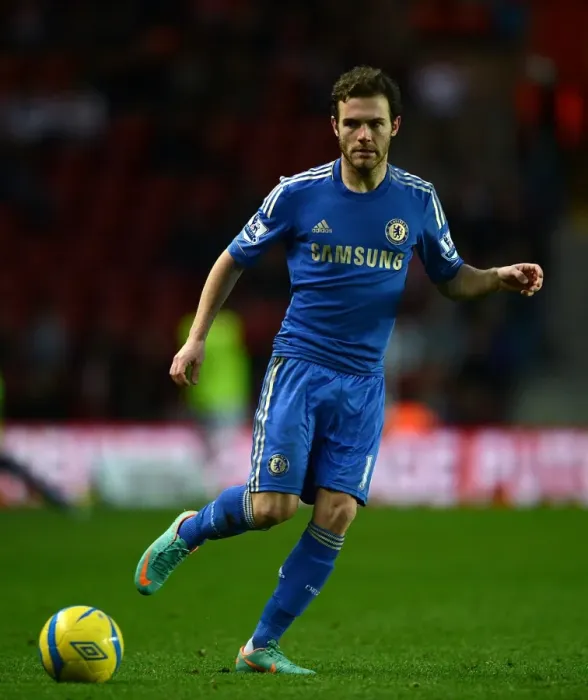 Framed Print : Juan Mata in Action: FA Cup Third Round Showdown - Southampton vs. Chelsea (5th January 2013)