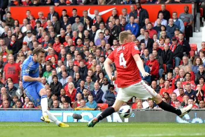 Framed Print : Juan Mata Scores First Goal: Chelsea at Old Trafford (Manchester United vs. Chelsea, Barclays Premier League - 5th May 2013) Framed Print : Juan Mata Scores First Goal: Chelsea at Old Trafford (Manchester United vs. Chelsea, Barclays Premier League - 5th May 2013)