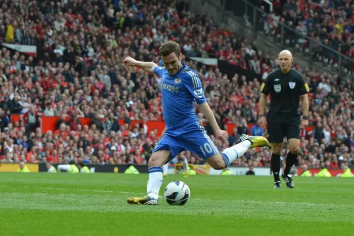 Framed Print : Juan Mata's Dramatic Winning Goal: Manchester United vs. Chelsea (5th May 2013)