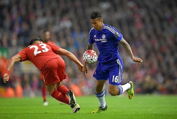Kenedy in Action: Liverpool vs. Chelsea - Premier League Clash (2015-16)