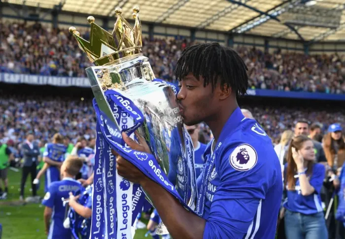 Framed Print : Michy Batshuayi's Goal Secures 2016-17 Premier League Title for Chelsea