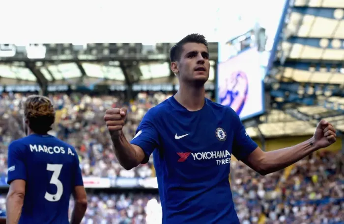 Framed Print : Morata's Brace: Chelsea Triumph Over Everton in Premier League Clash Framed Print : Morata's Brace: Chelsea Triumph Over Everton in Premier League Clash