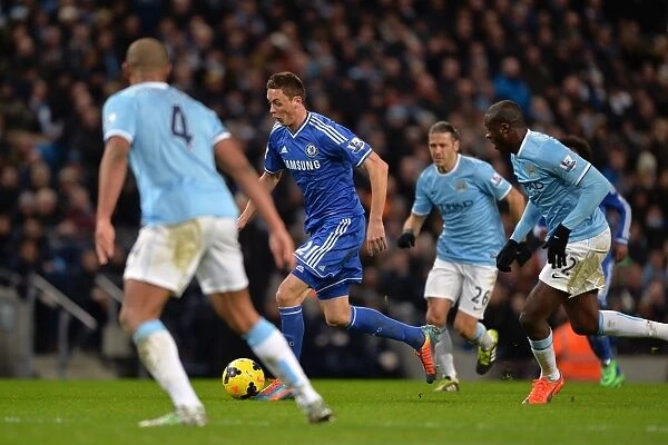 Nemanja Matic in Action: Manchester City vs. Chelsea, Barclays Premier League (3rd February 2014) - Etihad Stadium