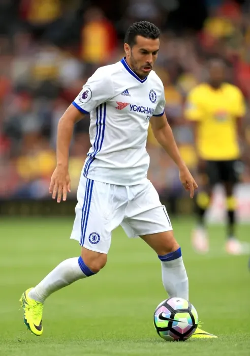 Framed Print : Pedro in Action: Watford vs. Chelsea - Premier League - Rodriguez's Thrilling Performance (Away)