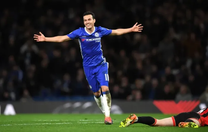 Framed Print : Pedro's Double: Chelsea's Victory Over Bournemouth in Premier League Clash Framed Print : Pedro's Double: Chelsea's Victory Over Bournemouth in Premier League Clash