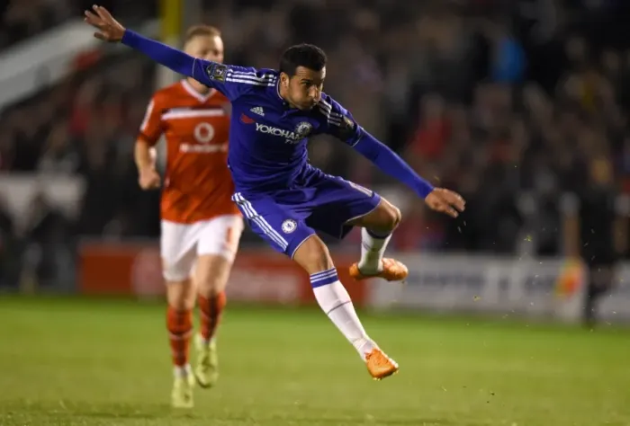 Framed Print : Pedro's Four-Goal Onslaught: Chelsea Dominates Walsall in Capital One Cup (September 2015)