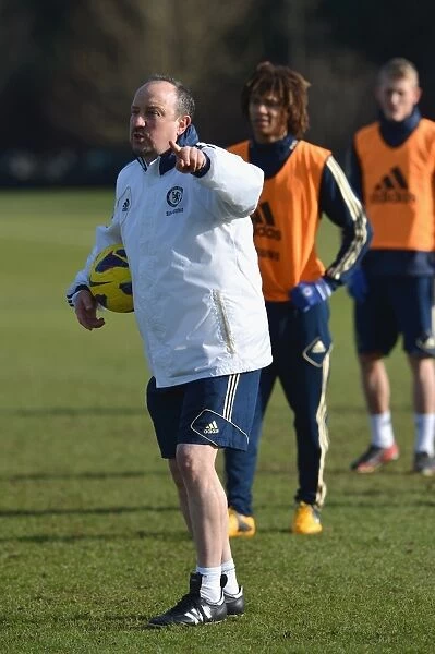 Rafael Benitez Conducting Chelsea FC Training at Cobham Ground (Premier League)