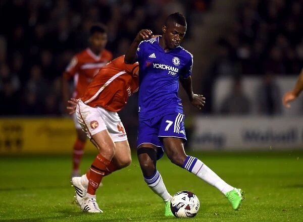 Ramires vs. O'Connor: Intense Clash Between Walsall and Chelsea Players in Capital One Cup Third Round at Banks Stadium (September 2015)